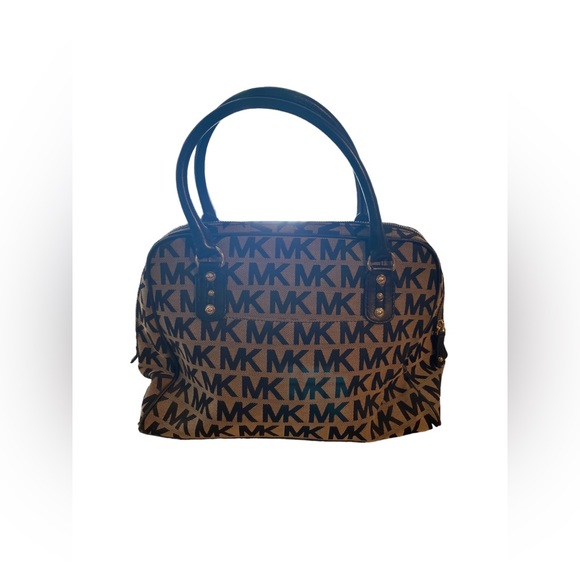 FIRE SALE 🔥🔥 Michael Kors MK Satchel Bowling Bag Tote Medium/Large Size - Picture 2 of 15